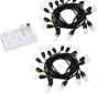 2-Pack Dimmable Waterproof LED Outdoor String Lights - Hanging, 2W Edison Bulbs - 48Ft Commercial Lights for Decor for Patio, Backyard, Garden, Bistro¨C S14 Black - Warm White,Blk(96ft)