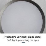 4pcs Pack LED Under Cabinet Lighting 2.5W 12VDC Ultra Thin, 3 Switches are Available Controllable Puck Light for Motorhome, Caravan, Truck, Kitchen, Wine Cabinet, Wardrobe