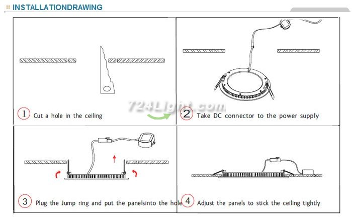 240*15mm LED Panel Light SMD 3014 18W LED Panel Lighting