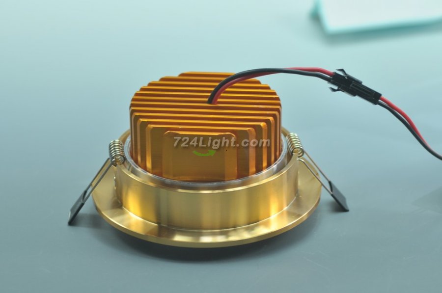 5W CL-HQ-03-5W LED Downlight Cut-out 90.5mm Diameter 4.3" Gold Recessed Dimmable/Non-Dimmable Ceiling light
