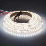 DC 5V SK6812 Individually Addressable LED Strip Light 5050 RGBW 6.6 Feet (200cm) 144LED/Meter LED Pixel Flexible Tape White PCB