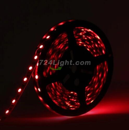 16.4FT/5M SMD5050-300 LED Strips RGB Color High Density Tri-Chip 60 LEDs Per Meter 10mm Wide RGB LED Tape
