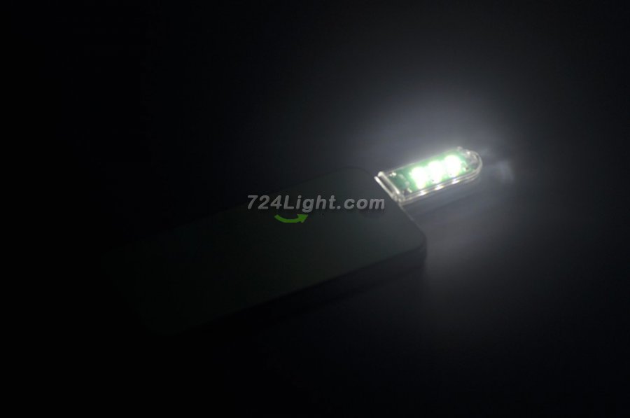 3LED MINI USB Mobile Power Camping Lamp LED Night Light Lamp