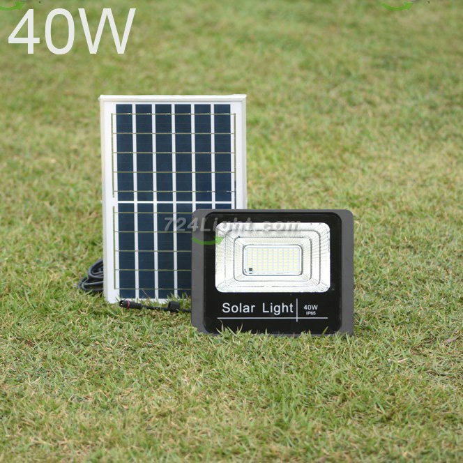 40W Led Waterproof Flood Light 3500lum charged Outdoor Solar Lights