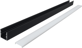 1515 Black Bar KTV Cinema Project 13 Wide PCB Linear Light Hard Light Bar Aluminum Slot Housing Kit
