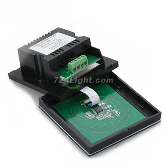 12V-24V DC TM06 Wall Panel Touchable Color Ring LED Dimmer Controller for Single Color LED Strips
