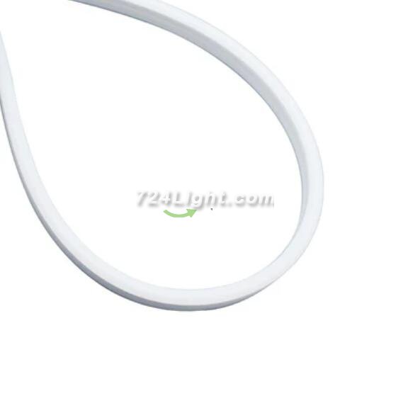 1M/5M/10M/20M Pack of T0613 Edge Lighting LED Neon Light Housing Kit with End Caps and Mounting Clips, Flexible Neon Channel Fit for 8mm Wide LED Strip Lights