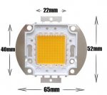 Epistar 100W Brightest LED Chip 8500 Lumens 35*35mil LED Beads Chip