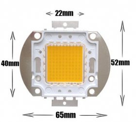 Epistar 100W Brightest LED Chip 8500 Lumens 35*35mil LED Beads Chip