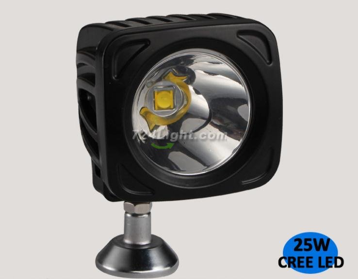 25W LED Work Light 6500K LED Light Bar IP68 1700 Lumens CREE LED Spot Flood Off Road Driving Light