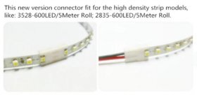 10pcs/Pack New LED Strip Connector Solderless Snap Down 2 Pin Strip to Strip Gapless Jumper for 10mm Wide 5050 5630 Single Color Flex LED Strips