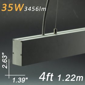 Linear Lighting Fixtures 4ft 1.2 Meter 2.63" x 1.39" 35W AC120-277V