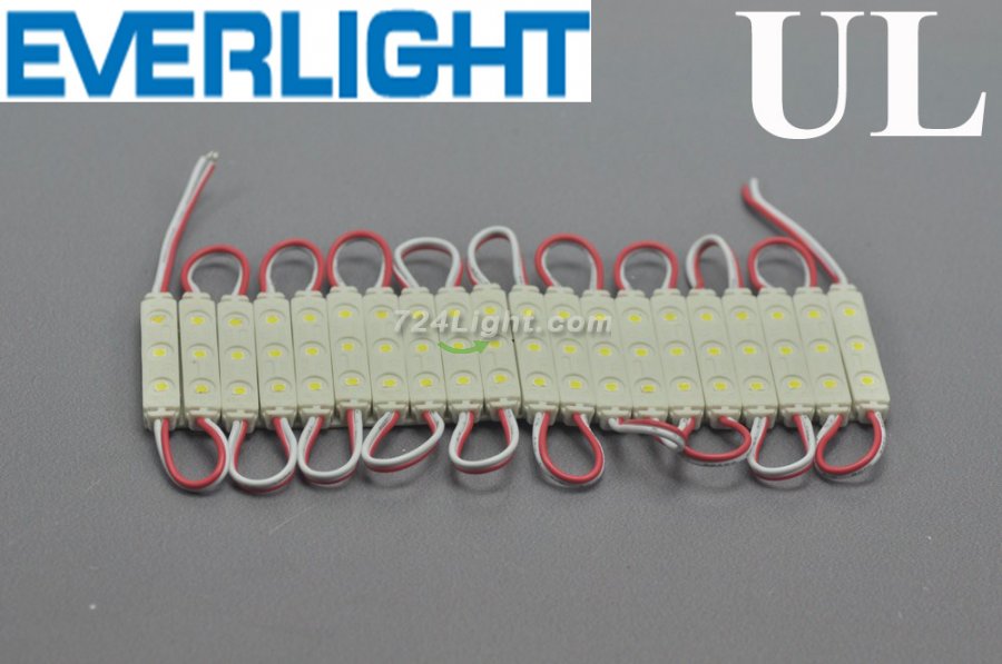 UL certification Everlight 3528 LED Modules 0.24W LED Modules String 45mm*8mm 12V Everlight LED Modules Waterproof Side View Emitting Module