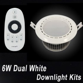 6W Dual White LED Downlight Kits