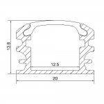 Highlighted Aluminum LED Channel Style like LED Tube light for 5050 5630 line light