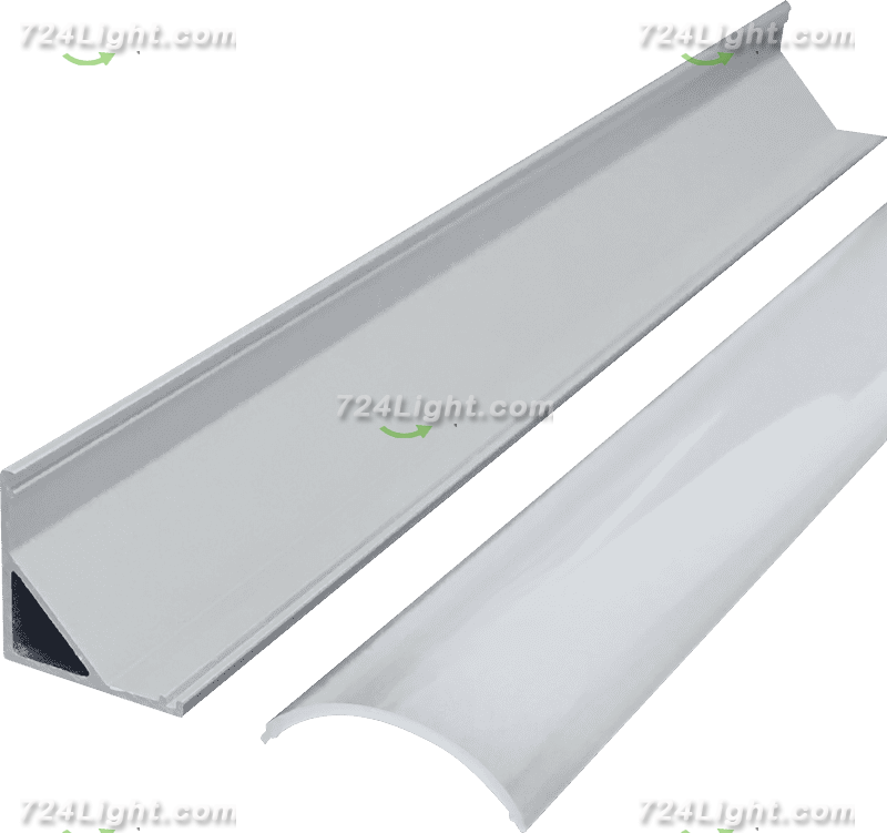 45 degree right angle line light hard light strip shell aluminum groove 1616