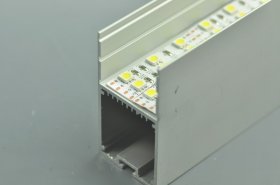 2.5 Meter 98.4â€œ Aluminum LED profile for Droplight with Internal driver transformer space for led strip