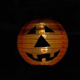 Halloween Pumpkin Decoration - Hanging Solar Lights Outdoor, Waterproof Spooky Hanging LED