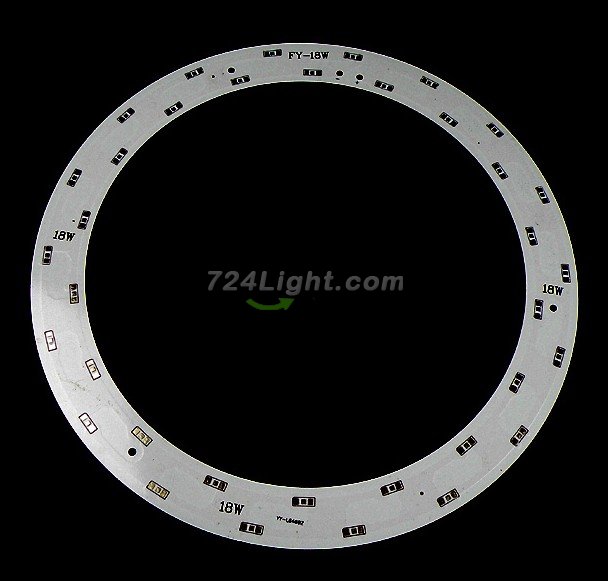 18W 36LED SMD5630 Circular Ceiling Light Aluminum Plate Outer Diameter 250mm Inner Diameter 200mm