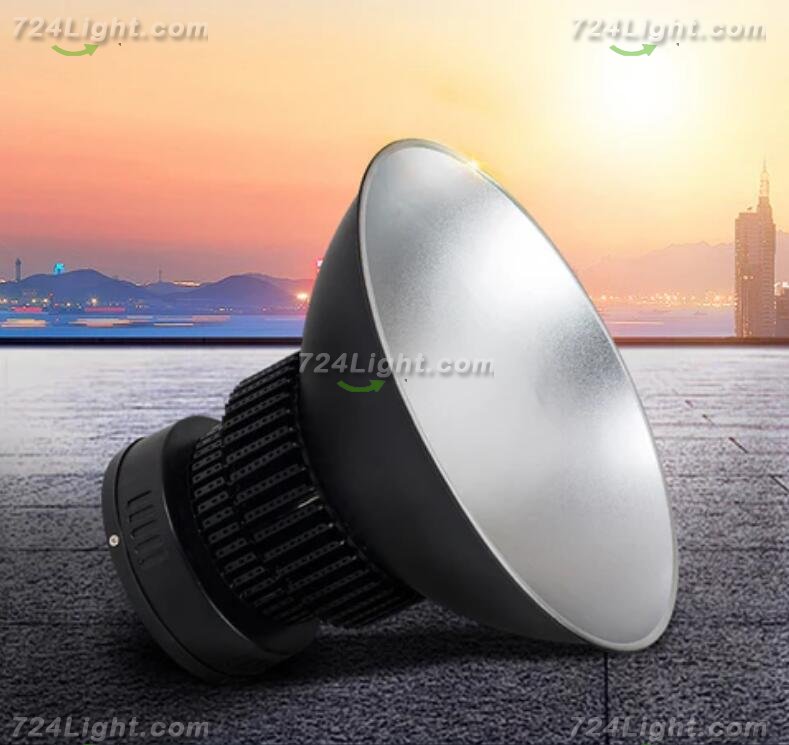200W High Power Fin Heat Sink LED IP44 LED High Bay Light with Aluminum Reflector