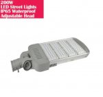 200W IP65 Waterproof Adjustable Head LED Street Lights Modular LED Pole Light Outdoor 120LM/W CRI80+ Natural White 4000K