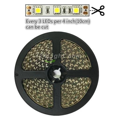 660nm 670nm Deep Red LED Light Strips, SMD5050-300 60 LEDs 12W Per Meter LED Tape Light