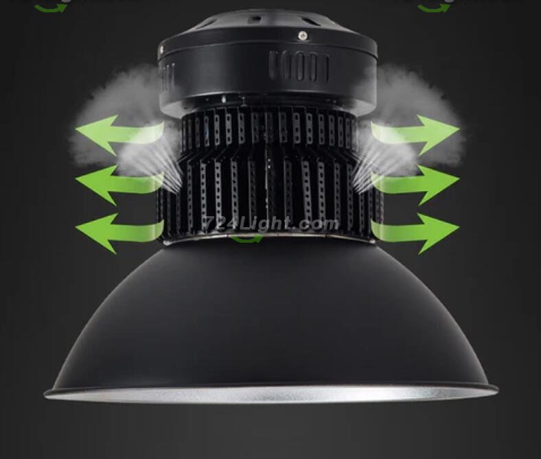 150W High Power Fin Heat Sink LED IP44 Waterproof LED High Bay Light with Aluminum Reflector