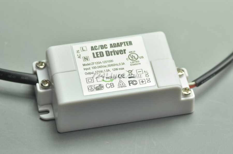 24 Watt LED Power Supply 12V 2000mA LED Power Supplies UL Certification For LED Strips LED Light