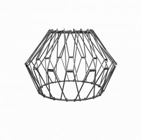 Vintage Metal Light Fixture, Adjustable Shape Metal Pendant Shade, 1 PCS Industrial Pendant Light Cage