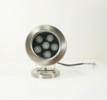 4 Pack 6W LED Under Water Light, Stainless Steel Housing, 113mm in Diameter, Single Color DC24V, IP68 Waterproof Fountain Light