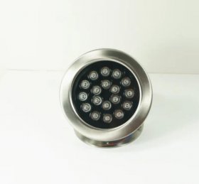 4 Pack 18W LED Under Water Light, Stainless Steel Housing, 190mm in Diameter, Single Color DC24V, IP68 Waterproof Fountain Light