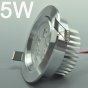 5W CL-HQ-01-5W LED Downlight Cut-out 91mm Diameter 4.3" Silver Recessed Dimmable/Non-Dimmable Ceiling light