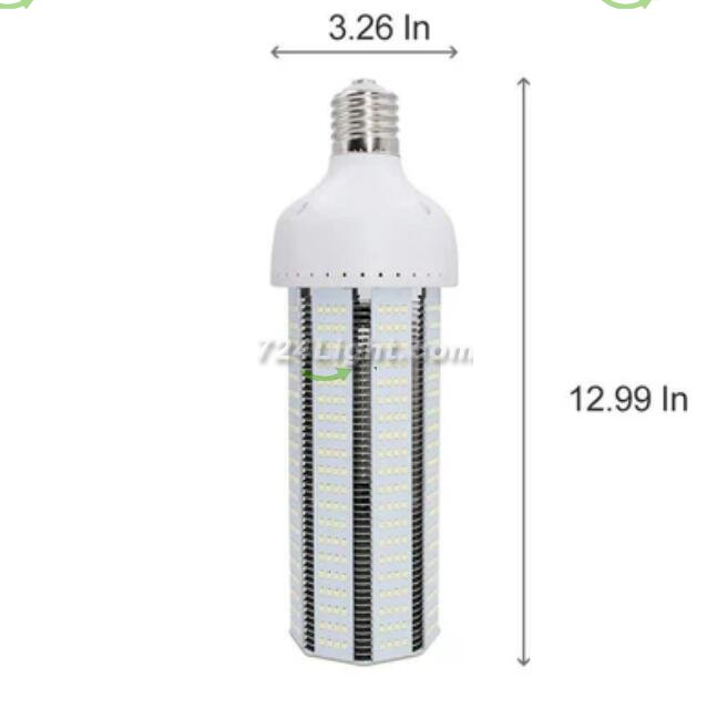 LED Corn Light Bulb, E39 Medium Screw Base, Metal Halide Replacement for Indoor Outdoor Large Area Lighting, Street and Area Light, HID, Hp