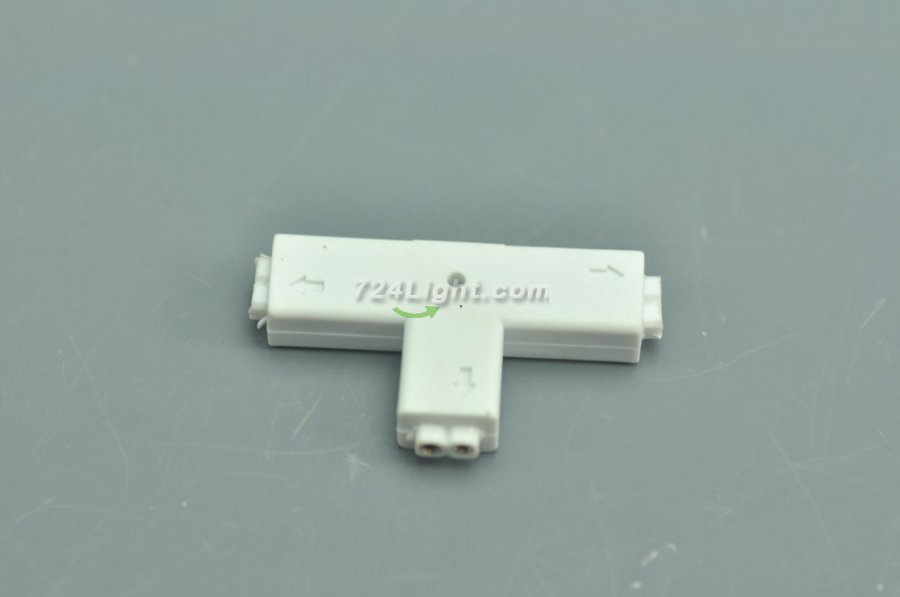 LED Single Color 2pin "L" "T" ''+" Type Connector For LED Single Color Strip connector to 90 180 360 degrees Both for 5050 3528 Single Color Strip