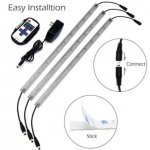 LED Grow Light Strip Kit with Full Spectrum LEDs, 36W IP65 Waterproof Dimmable LED Plant Grow Light Bar for Germination, Growth and Flowering
