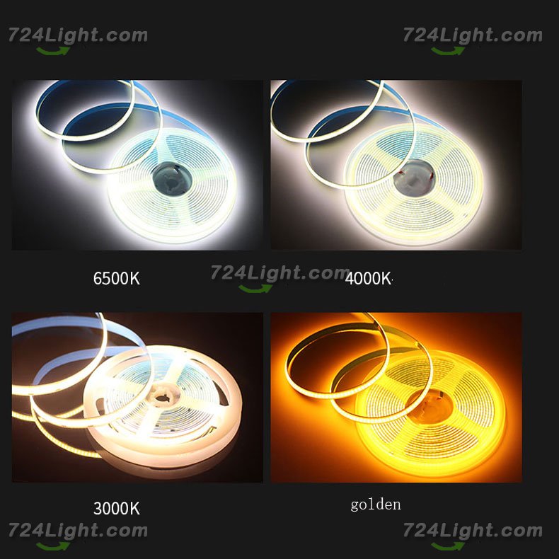 LED STRIP LIGHT COB FLEXIBLE 24V STRIP LIGHT 5 METER(16.4FT) 480LEDS