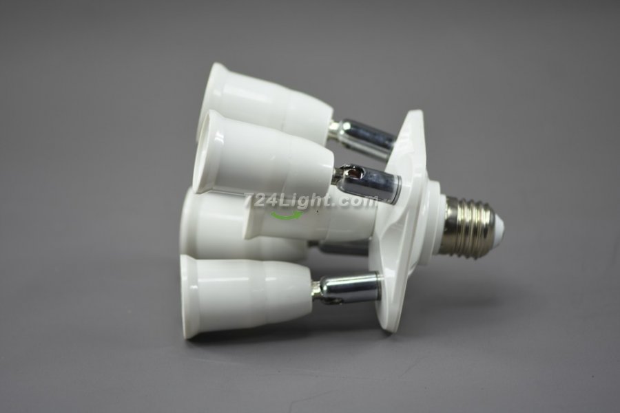 5 Way Light Socket Splitter E27 5 in 1 Adapter Splitter