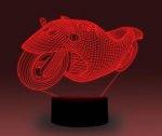 Transportation Images 3D Illusion LED Night Light w/ 16 Colors Remote Touch Switch Adjustable Brightness for Kids Bedroom Decoration