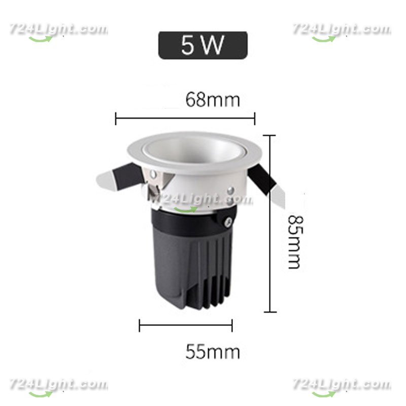 5W CEILING SPOTLIGHT WHOLESALE EMBEDDED COB HOTEL LIGHT DEEP ANTI-GLARE WALL WASHER SPOTLIGHT