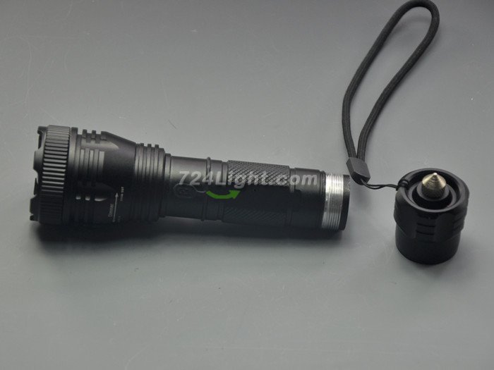 300 Lumens Zoomable Flashlight Torch XPE LED Flashlight 3 Modes With Pricker