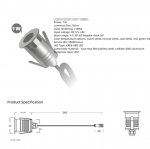 8PCS Pack 1W/3W IP67 Waterproof Dimmable Anti-Glare Stainless Steel Outdoor Cellular LED Underground Light