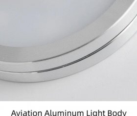 RGB LED Under Cabinet Lighting Silver Rounded Aluminum Alloy Shell 2W 12VDC Puck Light for Motorhome, Caravan, Truck, Kitchen, Wine Cabinet, Wardrobe