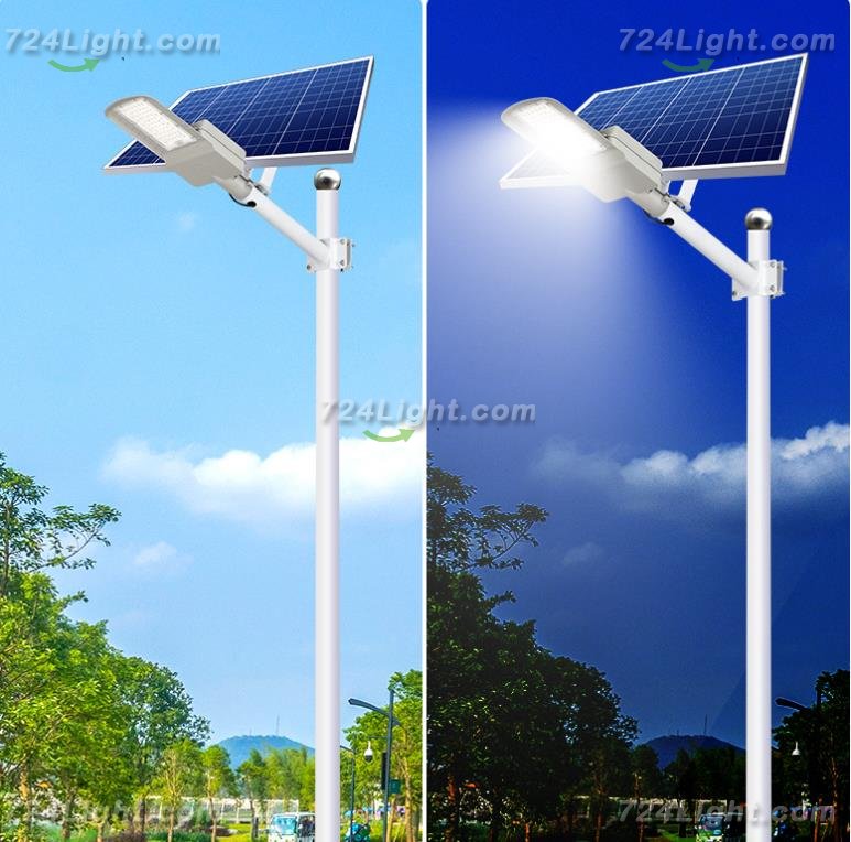 Solar Light, 6 Meters 80W Solar Street Light Project Outdoor Lighting Street Light LED High Power Road Light