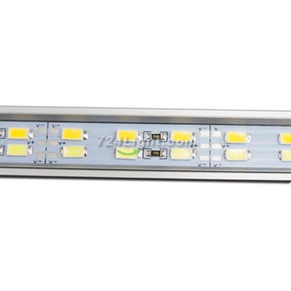 5 / 10 Pack SMD5630 Double Row Rigid LED Strip lighting 120LEDs per Meter with U Aluminum Shell