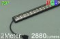 Bestsell Black Double Row 2 Meter LED Strip Bar 2meter Rigid Strip light 39.3inch Aluminium 5050 RGB Rigid LED Strips Bar