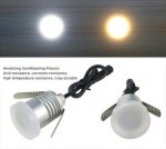 8PCS Pack 1W DC12-24V IP65 LED Step Light Outdoor Waterproof Wall Light Anti-Glare Low Voltage Handrail Light