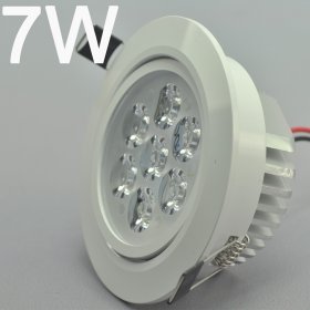 7W CL-HQ-02-7W LED Ceiling light Cut-out 90mm Diameter 4.3" White Recessed Dimmable/Non-Dimmable LED Downlight