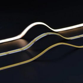 FCOB LED Strip 16.4FT/5M CRI90 320LEDs/m 8W/m 12V/24V Dimmable LED Light Ribbon Indoor Use