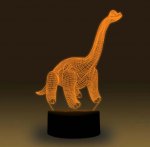 Animal Images 3D Illusion LED Night Light w/ 16 Colors Remote Touch Switch Adjustable Brightness for Kids Bedroom Decoration