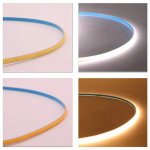 5mm Super Slim FCOB LED Strip 16.4FT/5M CRI90 480LEDs/m 7W/m 12V/24V Dimmable LED Light Ribbon Indoor Use